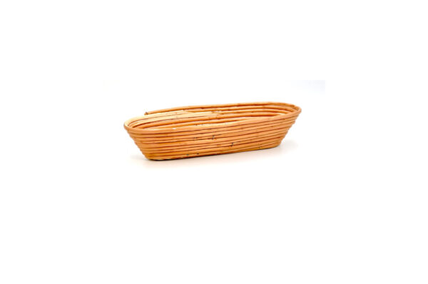 Koszyk wiklinowy 1,4 kg nietypowy łodka 38x13x8 cm do rozrostu / garowania chleba