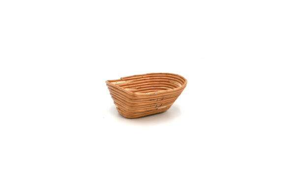 Koszyk wiklinowy 0,8 kg nietypowy połowka 18x17x8 cm do rozrostu / garowania chleba