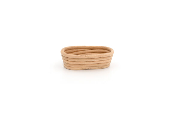 Koszyk rattanowy 0,2 kg podłużny 15x7x4 cm do rozrostu / garowania chleba