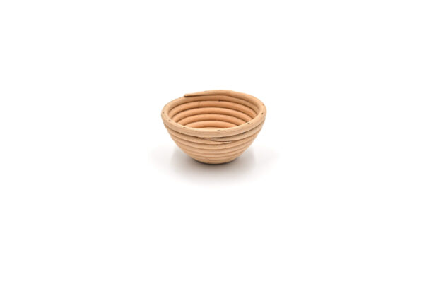 Koszyk rattanowy 0,3 kg okrągły 11,5x6 cm do rozrostu / garowania chleba