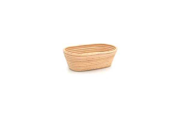 Koszyk rattanowy 1,4 kg podłużny owalny 26x16x7 cm do rozrostu / garowania chleba