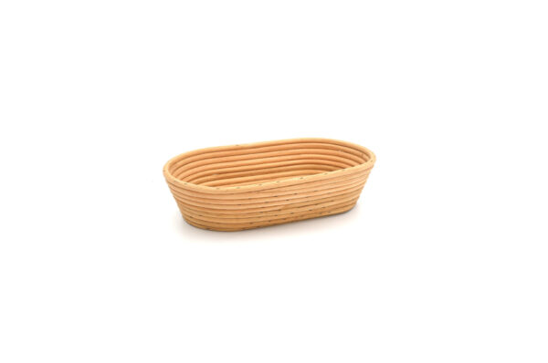 Koszyk rattanowy 2 kg podłużny owalny 32x19x8 cm do rozrostu / garowania chleba