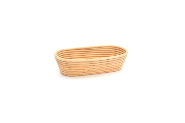 Koszyk rattanowy 1,5 kg podłużny 31x15x8 cm do rozrostu / garowania chleba